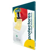 PROTECTOR DE HOJAS KINERA TAMAÑO CARTA TRASLUCIDO C/100 PZAS