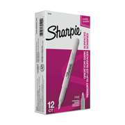 SHARPIE MARCADOR PERMANENTE FINO PLATA C/12