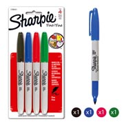 SHARPIE MARCADOR FINO 4 COLORES
