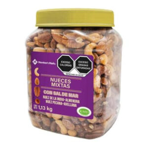 NUECES MIXTAS CON SAL DE MAR MEMBER´S MARK 1.13 bote