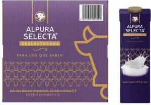 LECHE ALPURA SELECTA DESLACTOSADA caja con 12 L