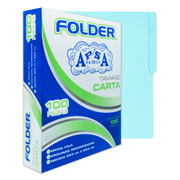 APSA FOLDER AZUL TAM CARTA C/100