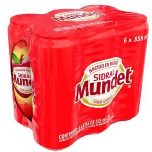 Refresco SIDRAL MUNDET 355ml lata paq c/6